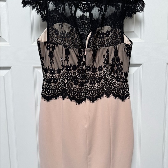 Nikibiki Black and light pink Lace Mini Dress